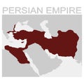 Vector map of the Persian Empire Royalty Free Stock Photo