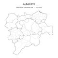 Geopolitical Vector Map of the Province of Albacete as of 2022