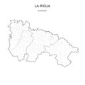 Geopolitical Vector Map of La Rioja as of 2022