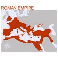 vector map of the Roman Empire Royalty Free Stock Photo