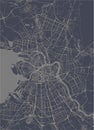 Map Saint Petersburg, Russia Royalty Free Stock Photo