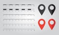 Vector map scales graphics