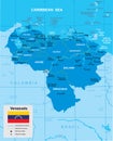 Vector map of Venezuela