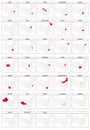 33 vector maps of the administrative divisions of China