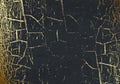 Vector marble texture with cracked golden foil. Patina. Gold scratch. Subtle dark grey holiday background. Abstract glamour golden