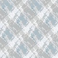 Vector marbled weave style seamless pattern background. Painterly brush effect criss cross backdrop. Silver grey blue