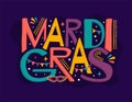 vector mardi gras carnival background template Royalty Free Stock Photo