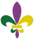 Vector Mardi Gras Fleur De lis Royalty Free Stock Photo