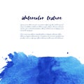 Vector marina, navy blue, indigo watercolor texture