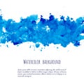 Vector marina, navy blue, indigo watercolor texture