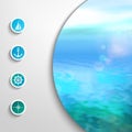 Vector marine template