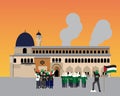 Save Al-Aqsa and Palestine Royalty Free Stock Photo