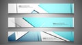 Vector material design banner background. Abstract creative concept of business modern graphic layout template Royalty Free Stock Photo