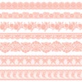 The vector material which is seamless by a beautiful lacework,