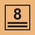 Vector Maximum Stack Icon Symbol For Packaging
