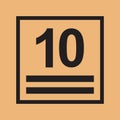 Vector Maximum Stack Icon Symbol For Packaging