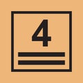 Vector Maximum Stack Icon Symbol For Packaging