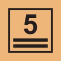 Vector Maximum Stack Icon Symbol For Packaging