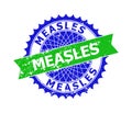 MEASLES Bicolor Rosette Grunge Seal