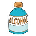 Vector of medical alcohol Royalty Free Stock Photo