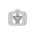 Vector medical case sign - insurance symbol