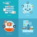 Vector medical and health icons set for web design, mobile apps.