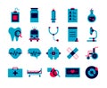 Vector medical and healthcare flat icon design