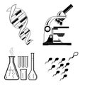 Vector medical icons Royalty Free Stock Photo