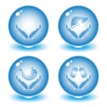 Vector medical icons Royalty Free Stock Photo