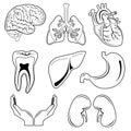 Vector medical icons Royalty Free Stock Photo