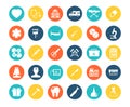 Vector Medical Icons Set Royalty Free Stock Photo