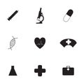 Vector medical icons set Royalty Free Stock Photo