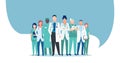 Vector of a medical staff, group of doctors and nurses