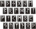 Vector Medieval runic alphabets of Germanic langua Royalty Free Stock Photo