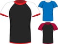 Vector Mens short sleeve t-shirt design templates