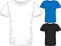 Vector Mens short sleeve t-shirt design templates