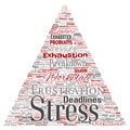 Vector mental stress at workplace or job pressure