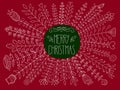 Vector Merry christmas Greetings Royalty Free Stock Photo