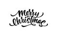 Vector merry christmas lettering script ink sign Royalty Free Stock Photo