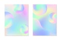 Vector mesh gradient backgrounds with 3d futuristic spheres and linear grid