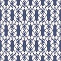 Vector mesh seamless pattern. Delicate abstract navy blue and white texture Royalty Free Stock Photo