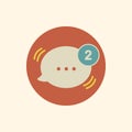 Vector of message chatting icon