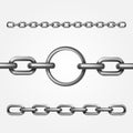 Vector Metal Chain Royalty Free Stock Photo