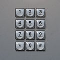 Vector Metal Keypad Royalty Free Stock Photo