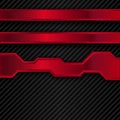 Vector metallic banner. Abstract technology background