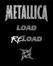 Vector Metallica 1996-1997 logo. Royalty Free Stock Photo