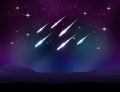 Vector meteor shower