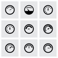 Vector meter icon set