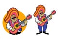 Mexican Cartoon Man Mascot Logo