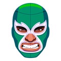 Vector Mexican Masked Wrestler Character